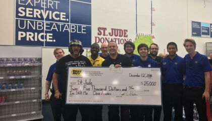 In the spirit of helping others, he gave a generous gift of $25,000.