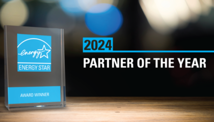 A photo of an Energy Star Partner of the Year award